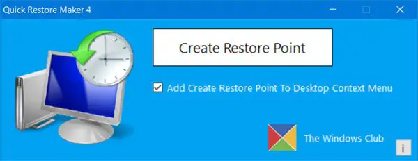 Quick Restore Maker