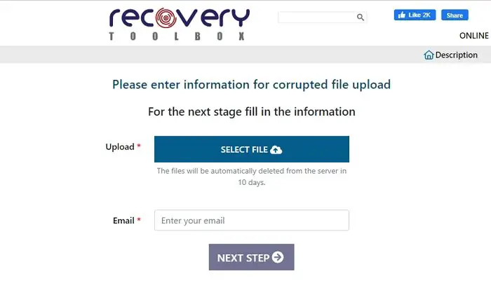 Recovery Toolbox Online