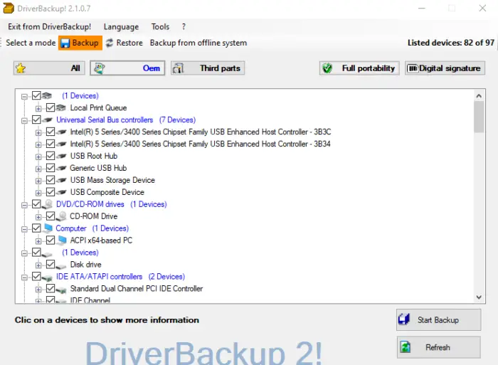 Driver Backup 2 Restore Driver