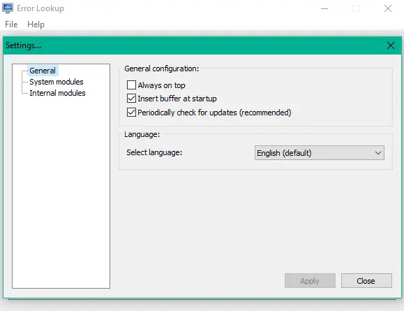 Error Lookup is a open source tool to translate and understand Windows error codes