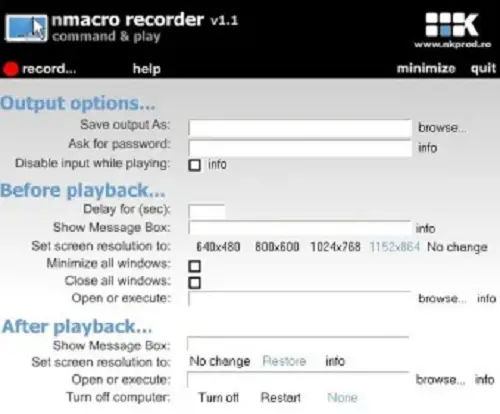 nMacro recorder