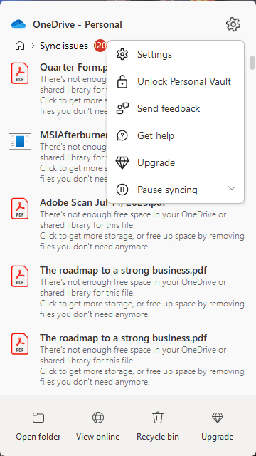 Temporarily Pause File Sync