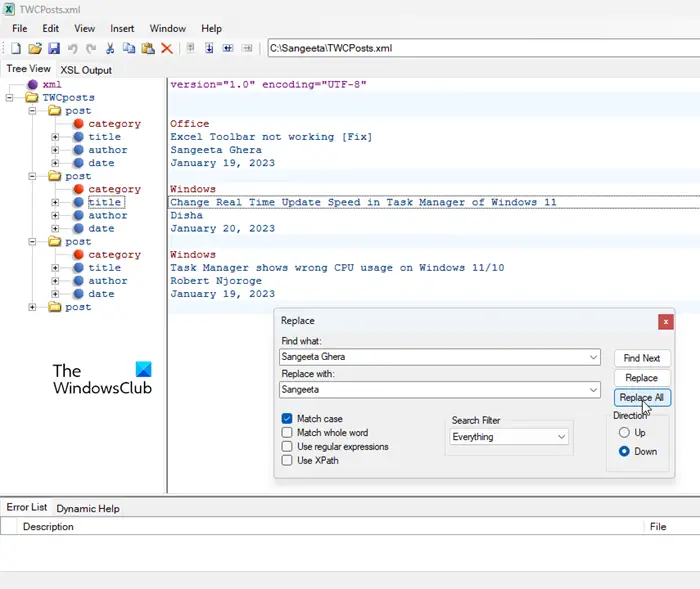 XMLNotepad Free XML Editor for Windows